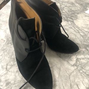 Coach ankle booties size 9.5 suede and leather